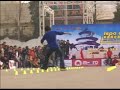 The run of Zhu Qiang, 4th at Beijing Slalom open 2007