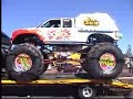 how to move a monster truck onto a semitrailer