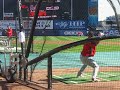 Albert Pujols taking BP during NLCS Workout Day