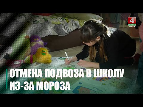 Автобусы до школы отменили из-за мороза в 15 районах Гомельщины