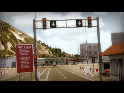 aerosoft - Der Flughafen von Gibraltar ist weltweit der einzige Flughafen, dessen Landebahn eine vierspurige Straße kreuzt. Er ist bis ins kleinste Detail exakt nachgeb...