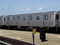 R160B Alstom N, R68A Q and R68 D Trains @ Coney Island