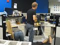Office pranks - brick wall