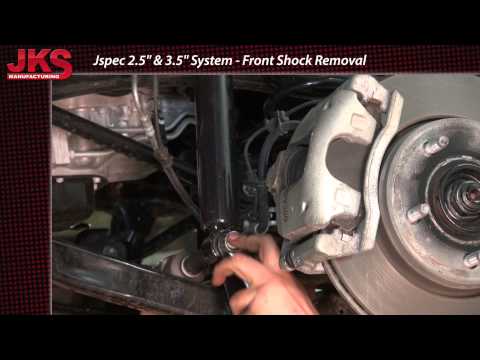 how to remove jk front shocks