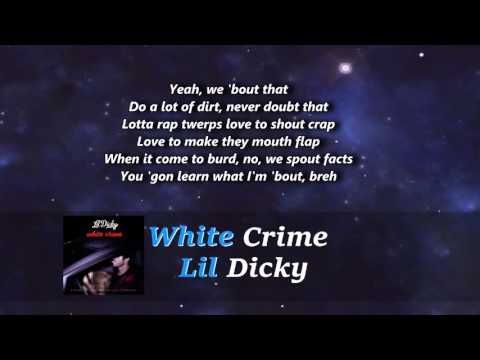 Lil Dicky- White Crime Lyrics on Screen