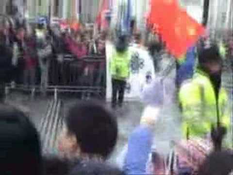 伦敦圣火传递2008.4.6,反分裂,反藏独