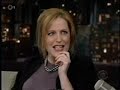 gillian anderson interview on david letterman