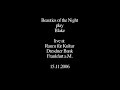 beauties of the night play william blake
live at raum f�r kultur
dresdner bank
november 2006