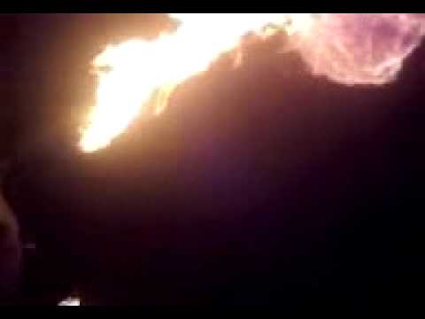 Slow motion Fire breath