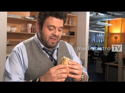 sandwich - Adam Richman makes his all-time favorite sandwich. The result is about what you'd expect from the host of