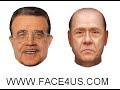 Prodi e Berlusconi in clima di Sanremo by Face4us.com Prodi e Berlusconi in clima di Sanremo by Face4us.com