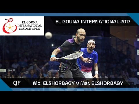 Squash: Mo. ElShorbagy v Mar. ElShorbagy - El Gouna International 2017 QF Highlights