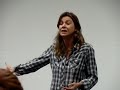 ellen pompeo speaks at unc-wilmington about the upcoming election.