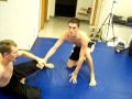 just grappling during class and showing a move