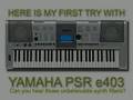 YAMAHA PSR e403 - TEST