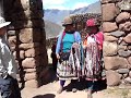 Two Peruvian Women sing at Pisac
