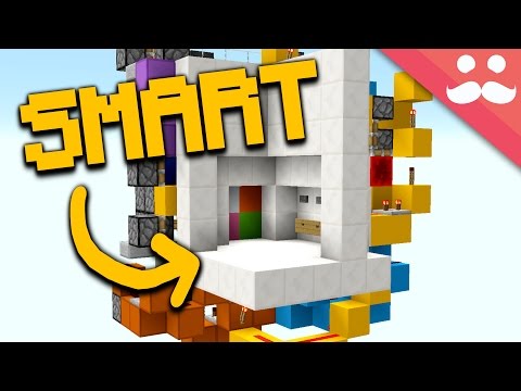 The Smartest Piston Door In Minecraft Minecraftvideos Tv