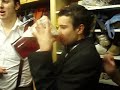 Adam downing some red stuff