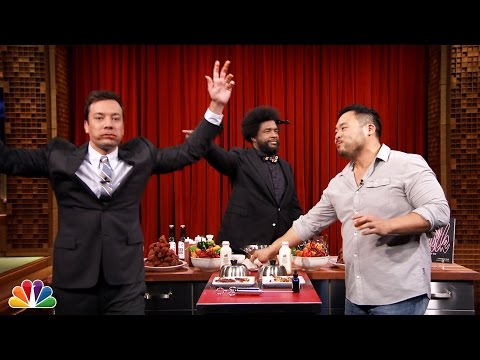 Hot Wing Eating Contest with David Chang