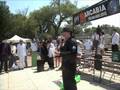 SubGenius Rev. Twobeans at National Anti-Scientology Rally