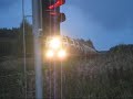 Finnish Freight Train 4059 passes Kurenpolvi level crossing.