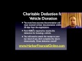 Donate a Vehicle to Charity Tax Deduction 2011, 2012