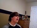 Me singing \"Amazing Grace\" 13 years old