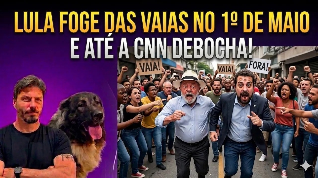 FLOPOU Lula foge das vaias no 1° de maio vazio e até a CNN debocha!