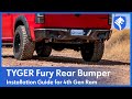 video thumbnail: TYGER FURY Rear Bumper Fit 2016-2023 Tacoma | Textured Black TG-BP9T80198-jN-4L9S3Enw