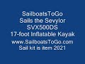 Sailing Inflatable Kayak - Sevylor SVX500DS SVX200DS