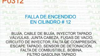 Interpretación dtc p0312