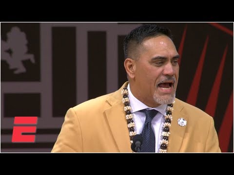 Video: Jets legend Kevin Mawae enshrined as first Hawaiian in the Pro Football Hall of Fame | NFL on ESPN