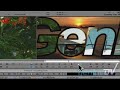 Video inside letters using Avid Marquee