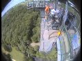 benji jumping at the viduac de la souleuvre in normandy - france.

saut � l'�lastique au viaduc de la souleuvre en normandie - france.