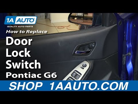 How To Replace Install Fix Door Lock Switch 2005-10 Pontiac G6