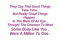 Miley Cyrus - One In A Million Lyrics