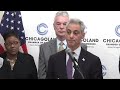 Mayor Emanuel during the OECD tri-state territorial review release press conference talking about job creation, innovation, and 312 Aquaponics. (www.312ap.com) (www.facebook.com/312Aquaponics)