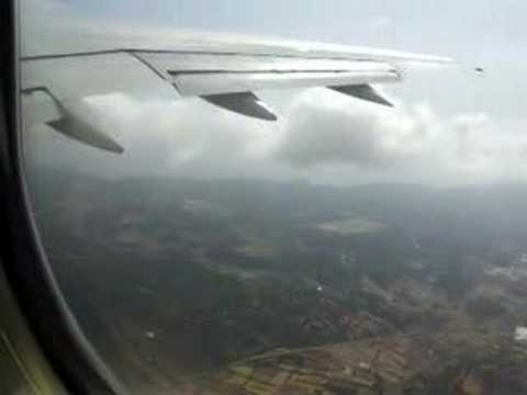 757 Takeoff from Mahon Airport ...
