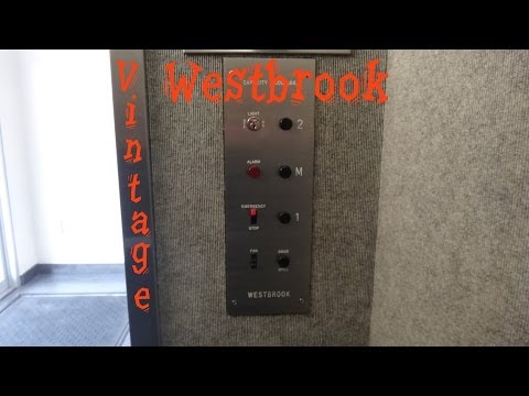 Beautiful Vintage Westbrook elevator @ Wells Fargo Bank Harrisonburg VA with epic motor
