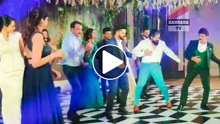Yash and Sudeep Dance in Ramesh Aravind Daughter Reception in Bangalore