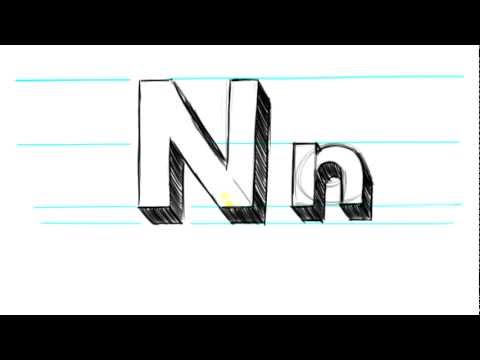 how to draw a lowercase h in 3d