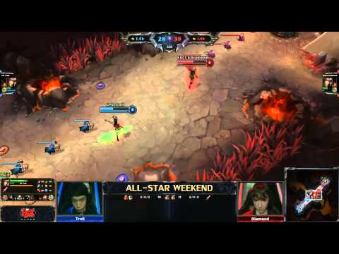 2013 ALL-STAR LoL 1v1 junglers (Troll) vs (Diamond)