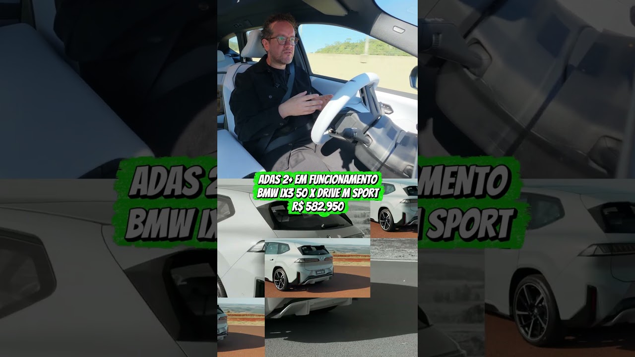 ADAS 2+ EM FUNCIONAMENTO! Testamos a condução semiautônoma do BMW iX3! 🚗⚡