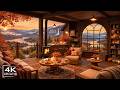 LOST IN A COZY AUTUMN COFFEE SHOP AMBIENCE BY THE LAKE 🍂 REL ..