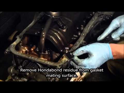 HOW TO:  Acura Integra Oil Pan Gasket Installation b16, b18, b20 using myHondaHabit Kit