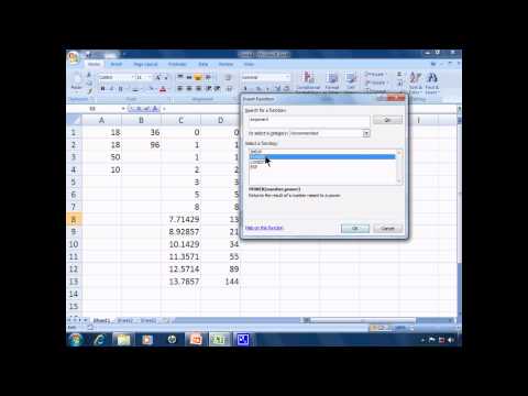 Excel 2007 Tutorial 4 - the functions of the accounts and versions of Part 2 of 2 - SchoolFreeware