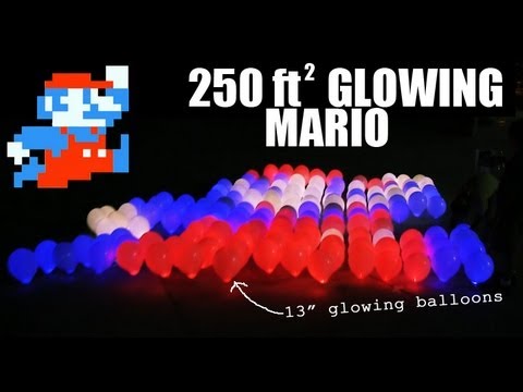 Giant Glowing Super Mario Night Kite