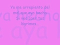 aventura lagrimas letra