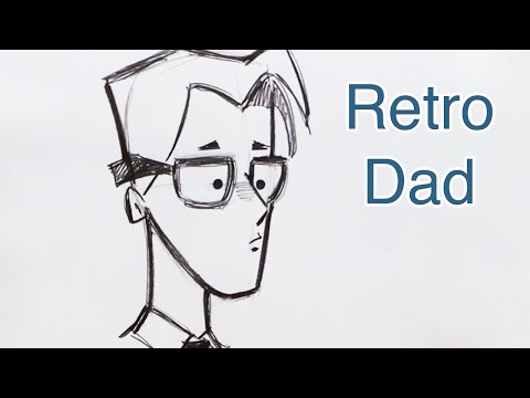 How to Draw a Retro Style Cartoon Dad