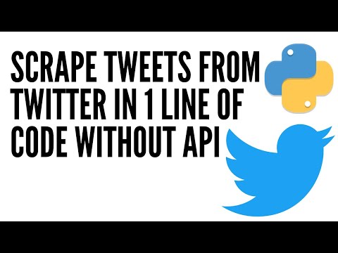 Scrape Twitter Data or Tweets in Python using snscrape module
